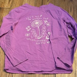 Cat & Jack Lavender Long Sleeve Tee (Bin B)